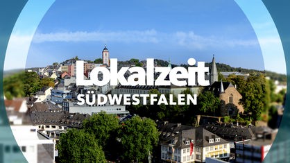 Panorama-Aufnahme von Siegen, umgeben von einem runden Rahmen