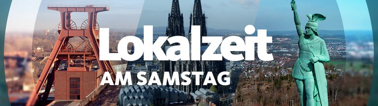 Collage aus Sehenswürdigkeiten verschiedener Regionen in NRW wie z.B. der Kölner Dom