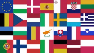 Die Flaggen der EU-Staaten