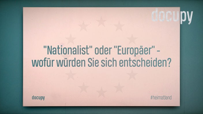 Docupy: Stimmen aus dem Bundestag: "Nationalist" oder "Europäer" - wofür würden Sie sich entscheiden?