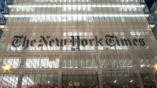 The New York Times Gebäude in New York.