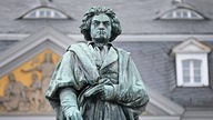 Eine Statue des Komponisten Ludwig van Beethoven 