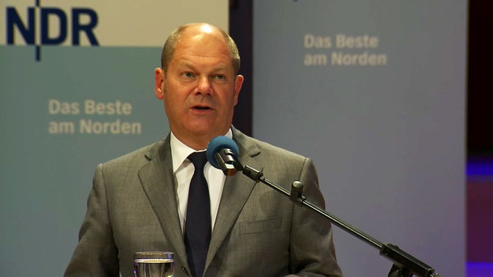 Olaf Scholz am Rednerpult