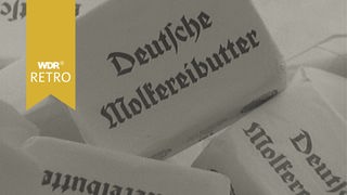 Mehrere Packungen Butter mit der Aufschrift "Deutsche Molkereibutter"