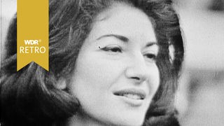 Maria Callas in Nahaufnahme