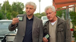 Die Kommissare Franz Leitmayr (Udo Wachtveitl, l.) und Ivo Batic (Miroslav Nemec, r.)