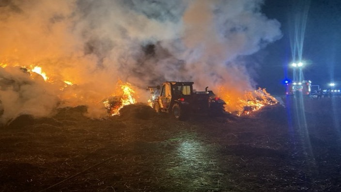 Meßdorfer Feld in Flammen