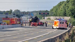 Gas tritt aus undichtem Lastwagen aus 