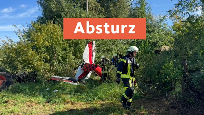 Absturz: Kleinflugzeug in Gütersloh