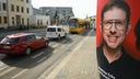 Ein Plakat von Matthias Ecke hängt an einer Straße in Sachsens Landeshauptstadt Dresden. Der SPD-Politiker war angegriffen und verletzt worden.