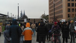 Anti-Katar-Demonstration in Köln