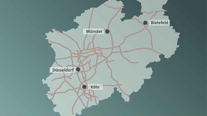Autobahnnetz von NRW