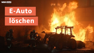 Bonn: E-Auto brennt