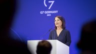 Baerbock beim G7 Treffen in Münster