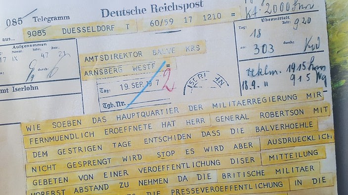 Reichspost-Mitteilung von 1947