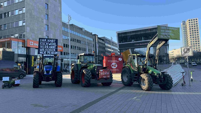 Landwirte in der Dortmunder Innenstadt
