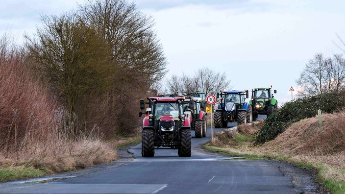 Bauernproteste in Gambach