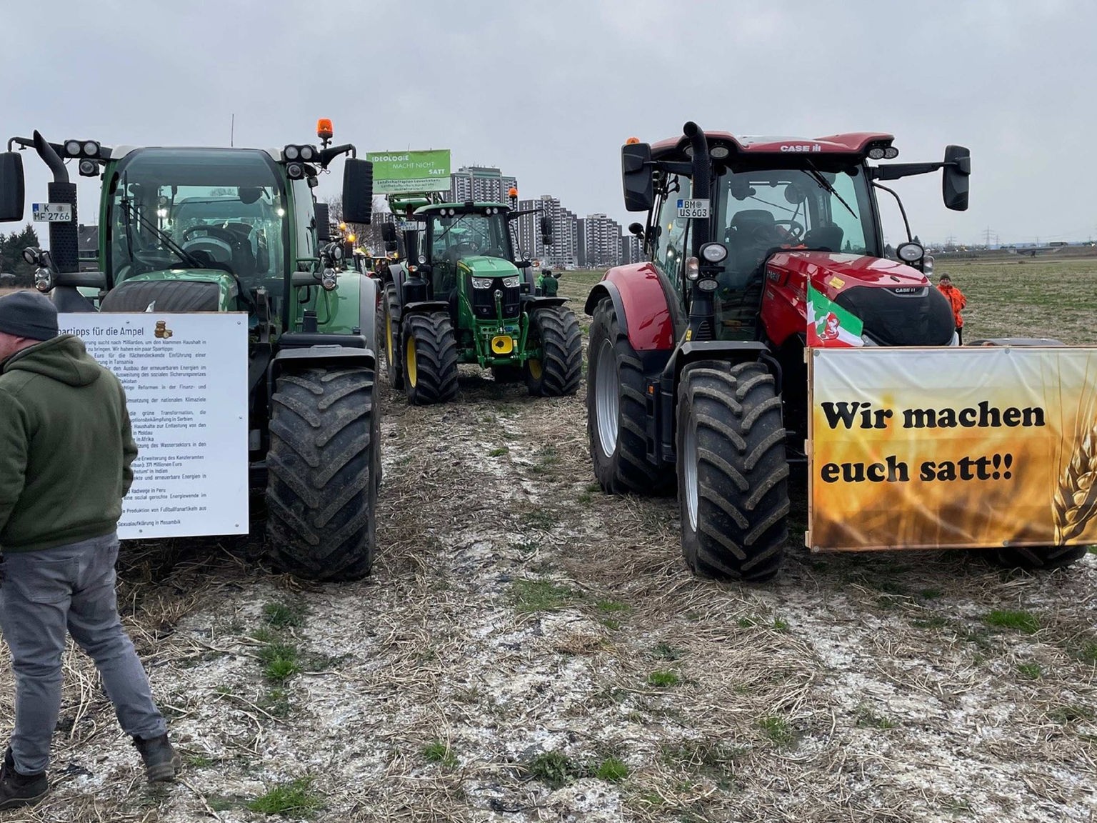 Bauernproteste 2023 / 2024 Bauern Demo Landwirt' Sticker
