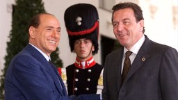 Schröder mit Berlusconi