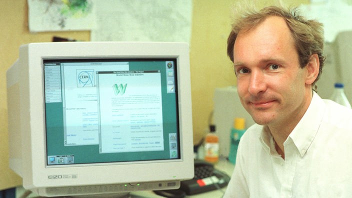 Tim Berners-Lee bei CERN in Genf 