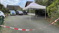 Polizei an einem Tatort in Bielefeld