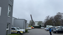 Schornstein des alten Heizkraftwerks in Wiemelhausen gesprengt