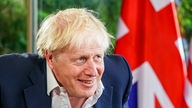 28.06.2022, Garmisch, Patenkirchen: Boris Johnson bereitet sich auf das Treffen mit anderen Staats- und Regierungschefs der G7-Staaten auf Schloss Elmau vor