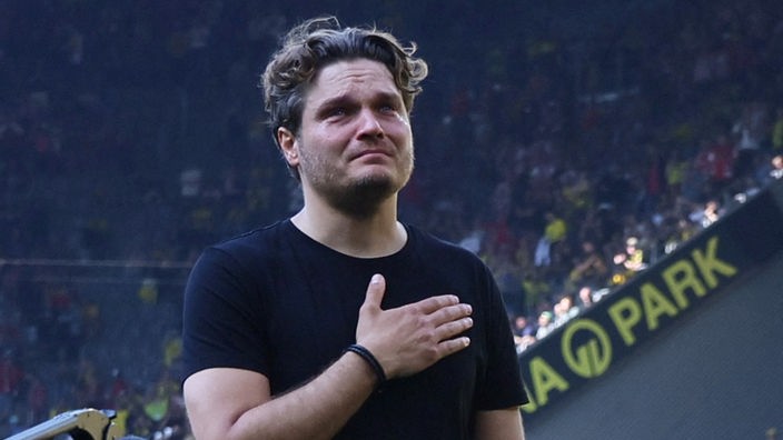BVB-Trainer Edin Terzic nach dem Spiel gegen Mainz in Tränen