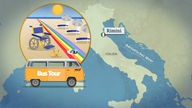 Karte/Grafik zur Bustour-Station Rimini