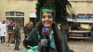 Cosima Gill berichtet vom Beginn des Straßenkarnevals aus Billerbeck