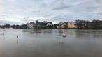 Das Wasser der Weser sorgt für eine geflutete Innenstadt von Minden