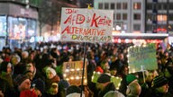 Demonstration gegen AfD in Köln