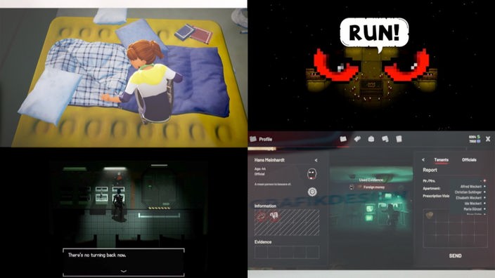 Screenshots verschiedener Games