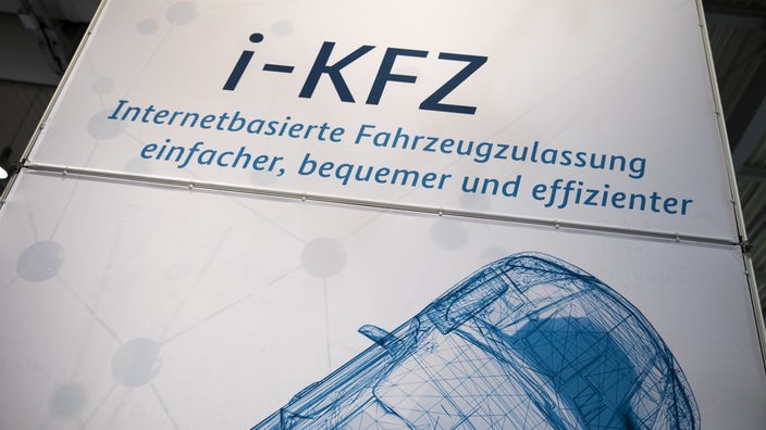 Banner zur internetbasierten Fahrzeugzulassung i-KFZ.