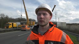 Dominik Hartmann vom Bundesbetrieb "Autobahn Westfalen"