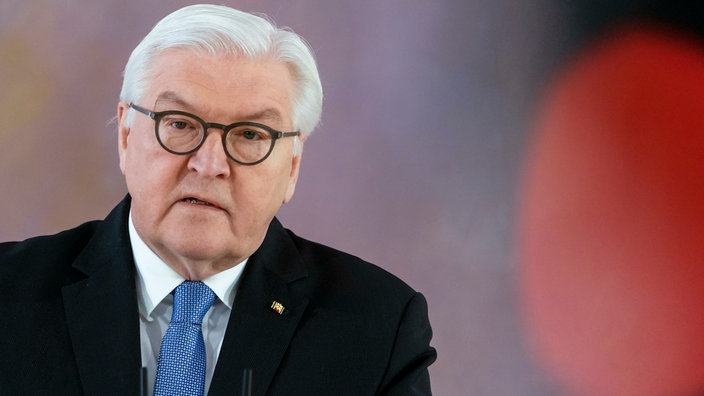  Bundespräsident Frank-Walter Steinmeier bei einer Rede