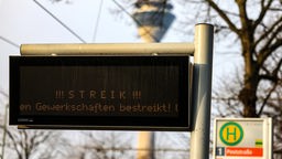 Fortsetzung der Warnstreiks von Verdi in Düsseldorf