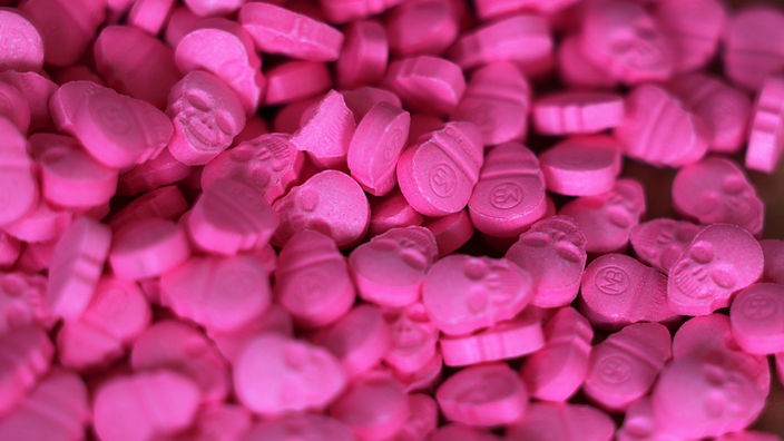 Pinke Ecstasy-Tabletten