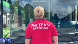 Heike Henkenherm-Janssen ist Bussfahrerin während der EM in Dortmund