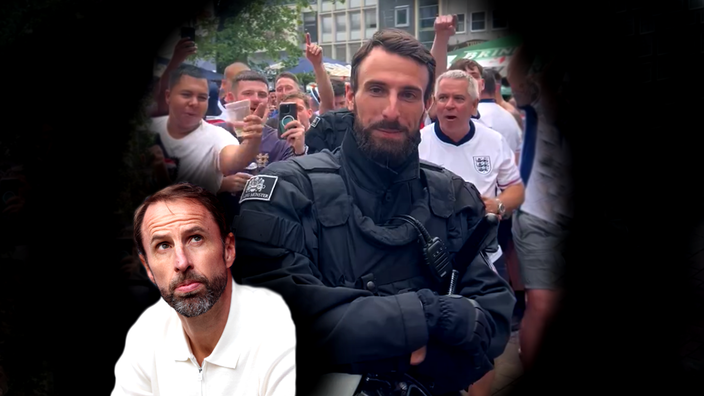 Soester Polizist wird als Southgate-Doppelgänger gefeiert