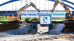 Neue Emschermündung in den Rhein wird eingeweiht