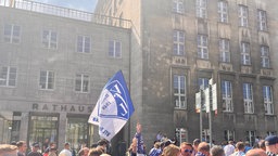 Fans des VfL Bochums in der Bochumer Innenstadt