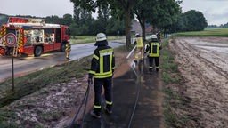 Unwetter im Kreis Lippe: Feuerwehr im Einsatz