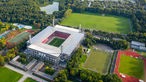 Das Müngersdorfer Stadion aus der Luft