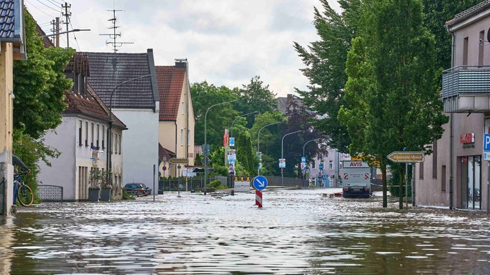 Überschwemmungen in Günzburg