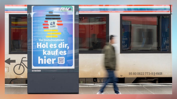 Reklame für das Deutschlandticket