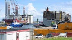 Havarierter Frachter im niederländischen Hafen Eemshaven