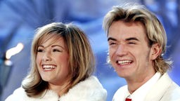 Helene Fischer und Florian Silbereisen während der Generalprobe zur ARD-Fernsehshow, 04.02.2006