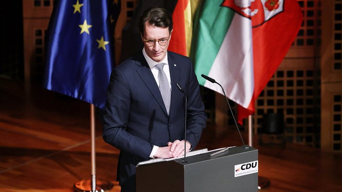 Ministerpräsident Hendrik Wüst auf dem Neujahrsempfang der NRW-CDU 2024
