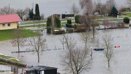 Hochwasser in Nordrhein-Westfalen -Vlotho